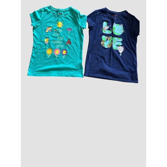 Lot Of 7 Girl's Tops Sz XS/S (6-7) T-shirts Graphic Shirts C&J Old Navy - Picture 5 of 8